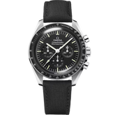 Speedmaster Moonwatch Professional 42 mm, aço em bracelete de tecido de nylon revestido