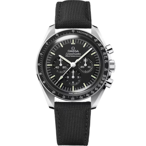 Speedmaster Moonwatch Professional 42 mm, aço em bracelete de tecido de nylon revestido