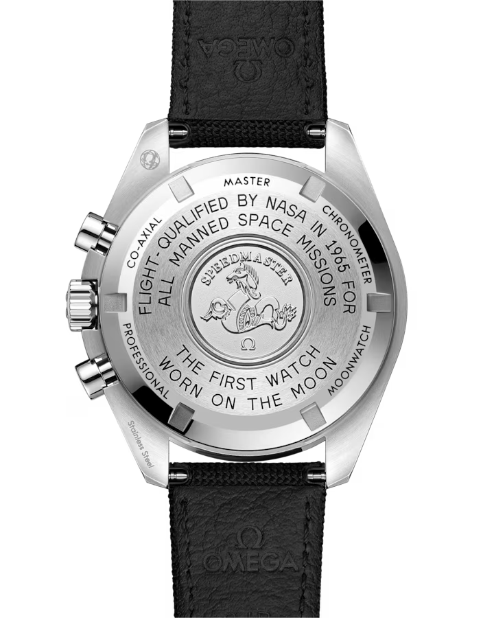 Speedmaster Moonwatch Professional 42 mm, aço em bracelete de tecido de nylon revestido