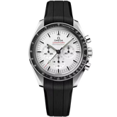 Speedmaster Moonwatch Professional 42 mm, aço em bracelete de borracha