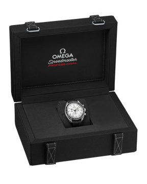 Speedmaster Moonwatch Professional 42 mm, aço em bracelete de borracha