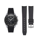 Pulseira de borracha - Para missão à Lua | Omega X Swatch | MoonSwatch - Preto